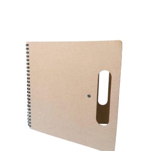 Notebook carton recyclé avec stylo et post it