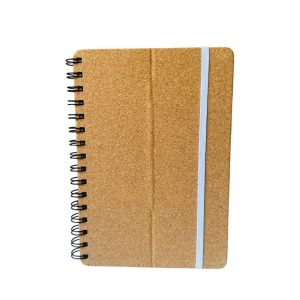 Notebook carton recyclé avec stylo feuille blanche
